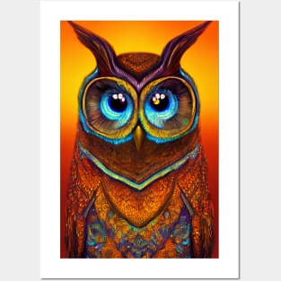 Whimsical Owl Posters and Art